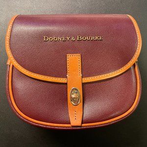 Dooney & Bourke Maroon Saddle Bag